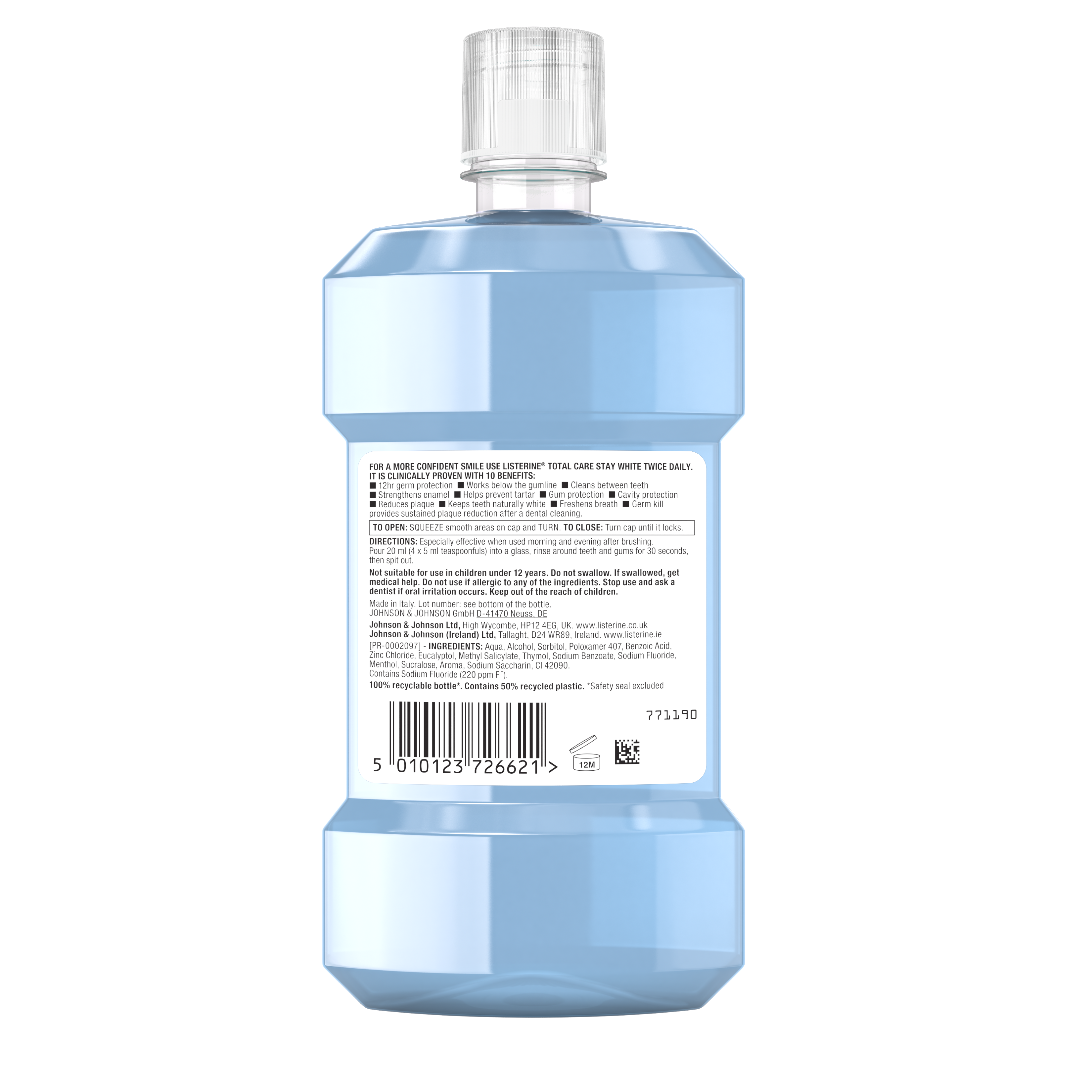 5010123726621_Listerine_Total_Care_Stay_White_500ml_Back of Pack