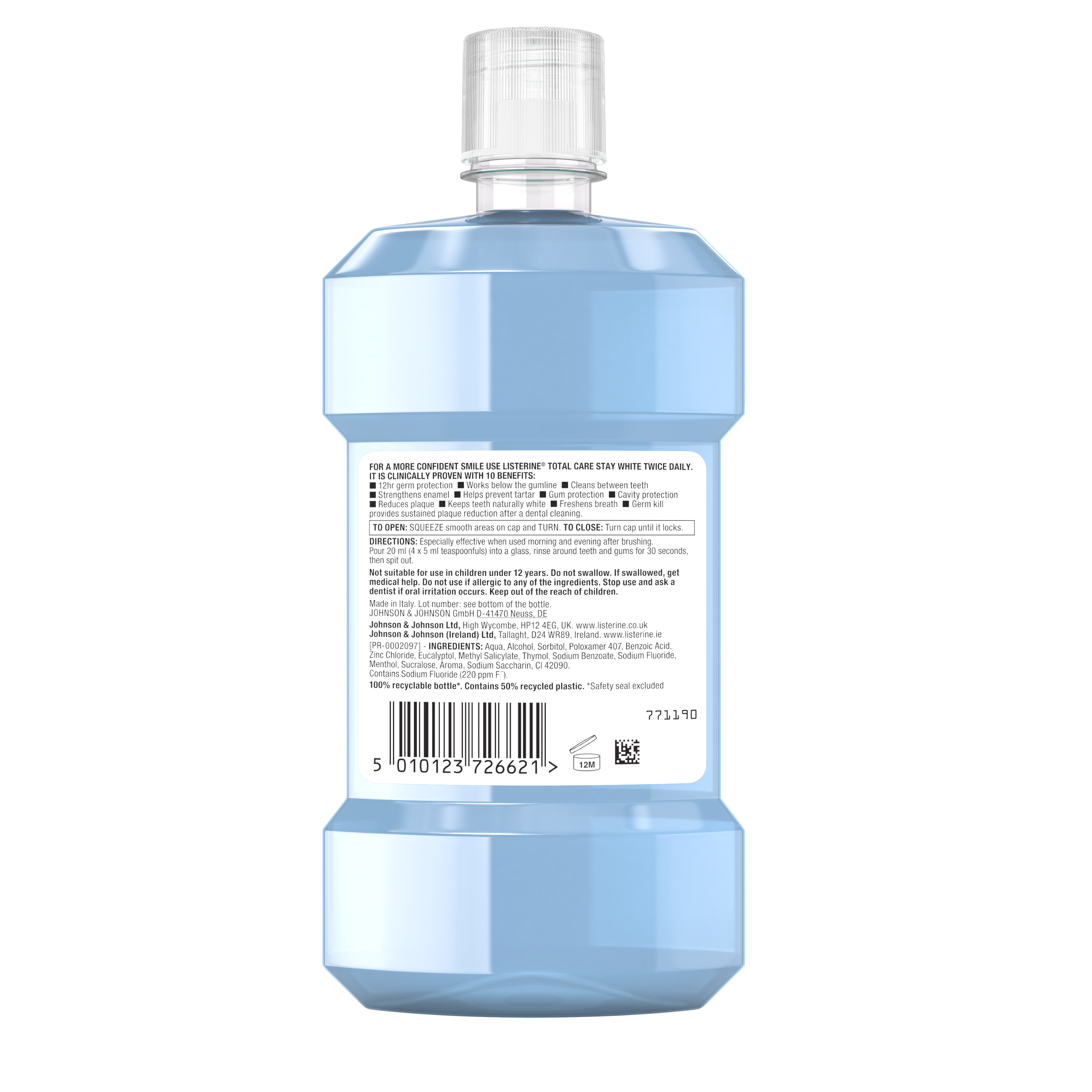 5010123726621_Listerine_Total_Care_Stay_White_500ml_Back of Pack