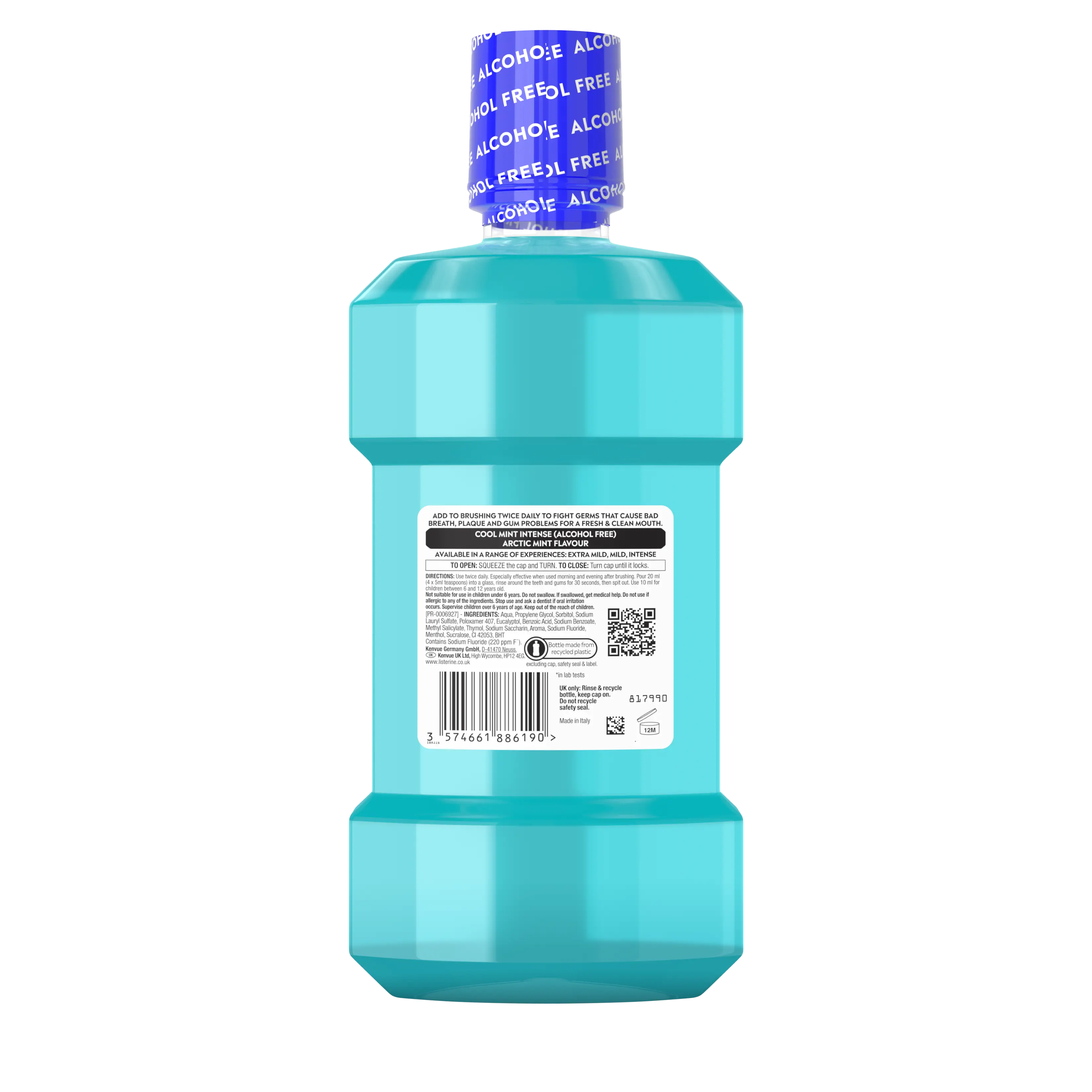 LISTERINE® Cool Mint Intense Taste Alcohol Free Mouthwash