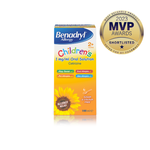 BENADRYL® Allergy Children’s 1mgml Oral 100ml MVP