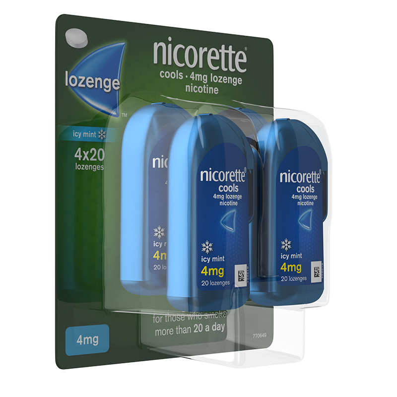 NICORETTE® Cool 4mg Lozenges 80s