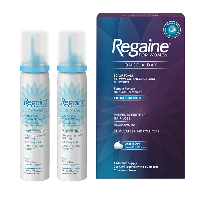 REGAINE® For Women Once a Day Scalp Foam 73ml (Minoxidil) x2