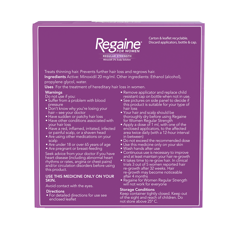 REGAINE® Women 2% Regular Strength 60ml (minoxidl)