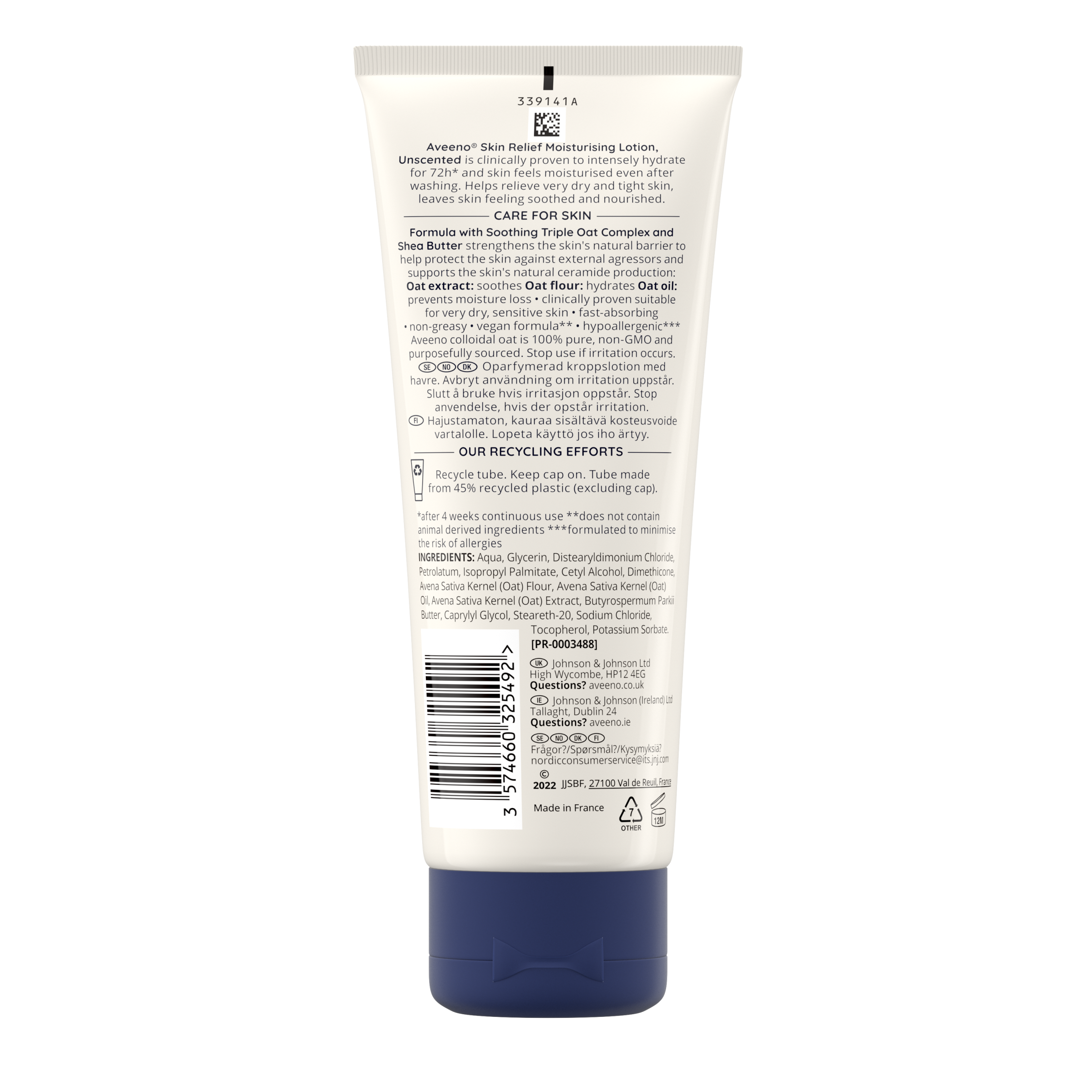 Aveeno® Skin Relief Moisturising Body Lotion 200ml - back shot