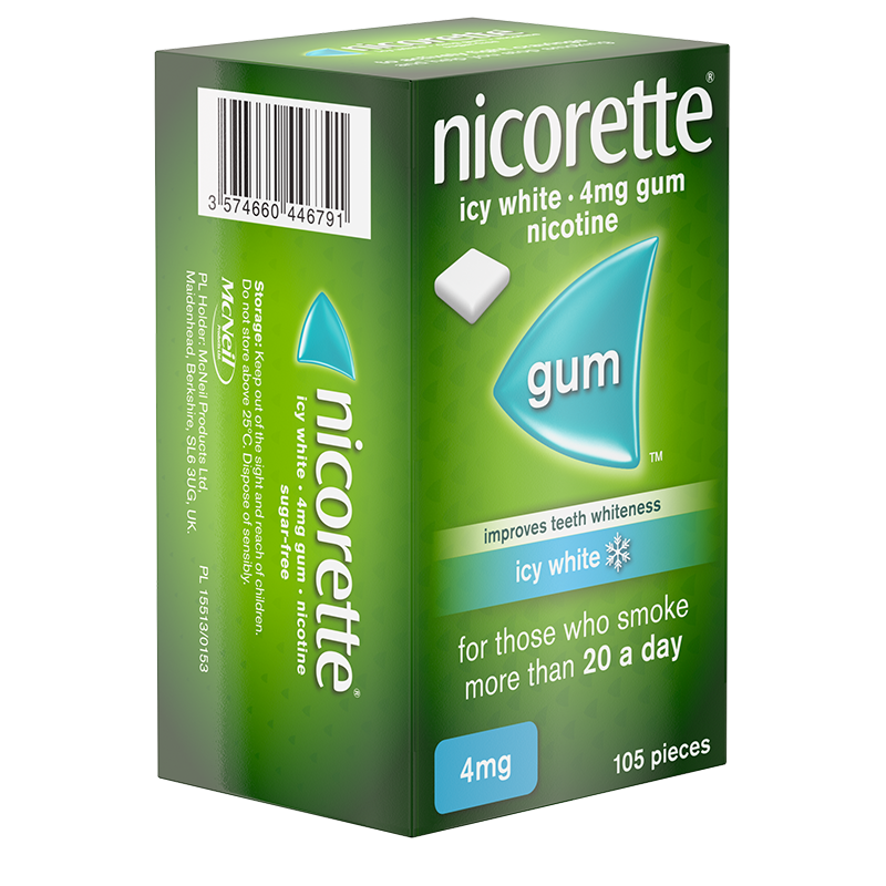 NICORETTE® Icy White 4mg Gum 105s