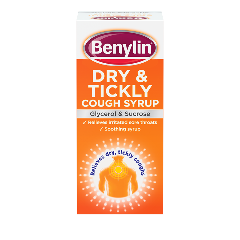 Benylin® Dry & Tickly Cough Syrup 150ml - back shot