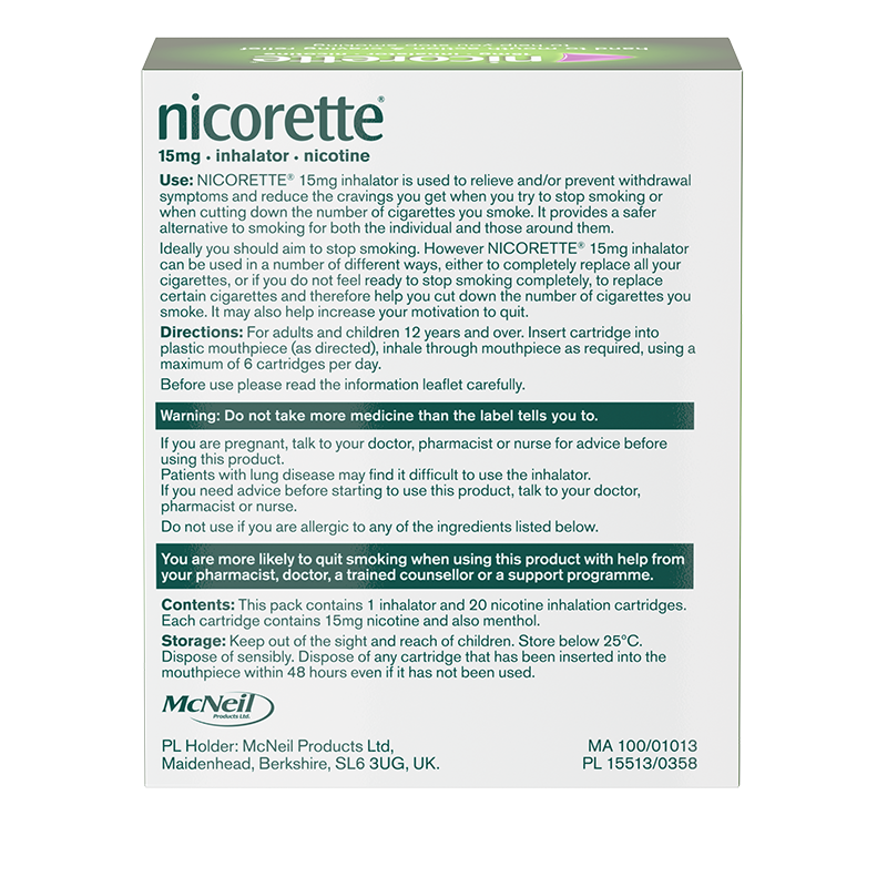 NICORETTE® Inhalator 15mg 20s