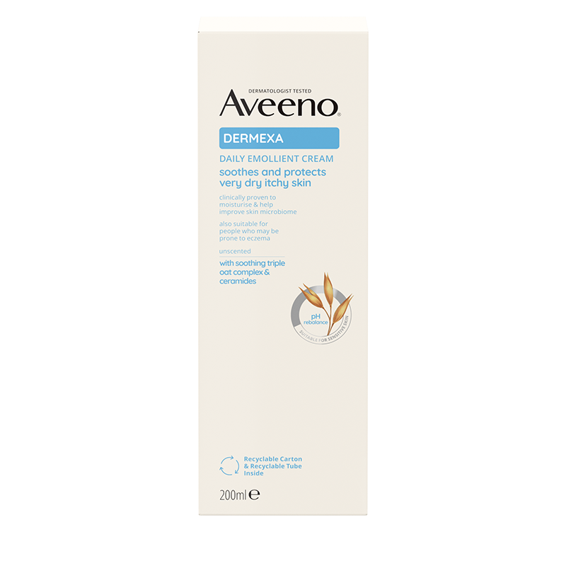Aveeno® Dermexa Daily Emollient Cream 200ml - BACK SHOT