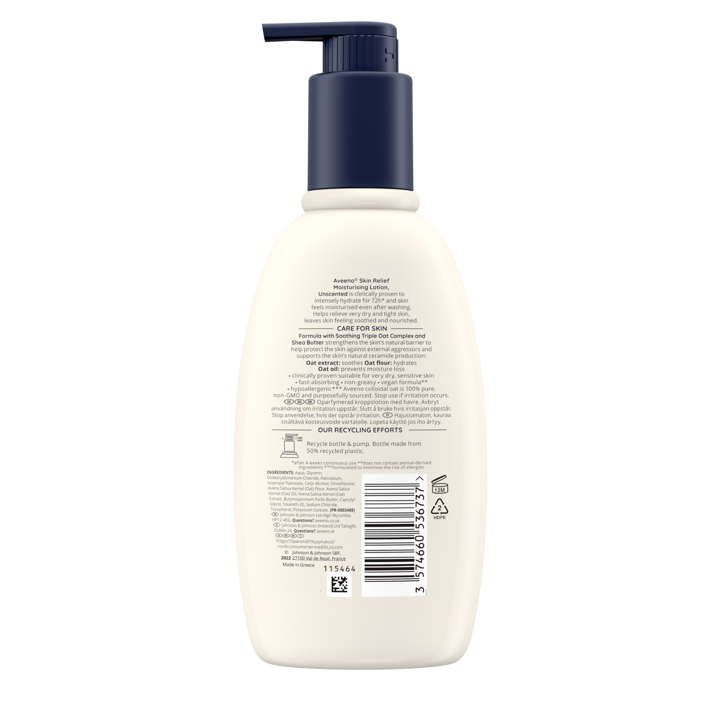 Aveeno® Skin Relief Moisturising Body Lotion 300ml - back shot