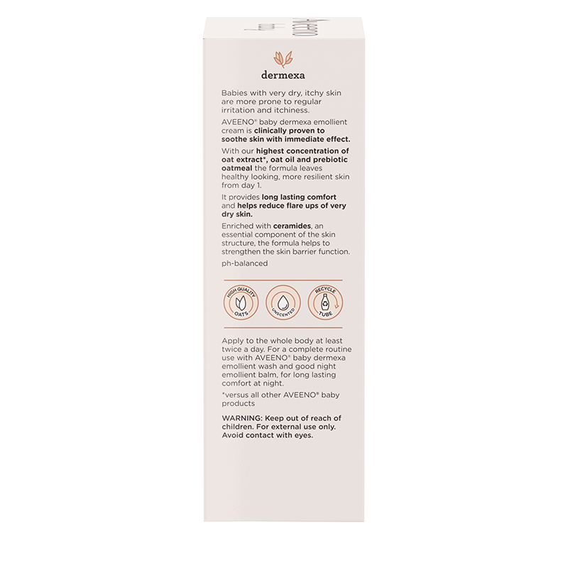 Aveeno® Dermexa Emollient Cream 150ml - Back