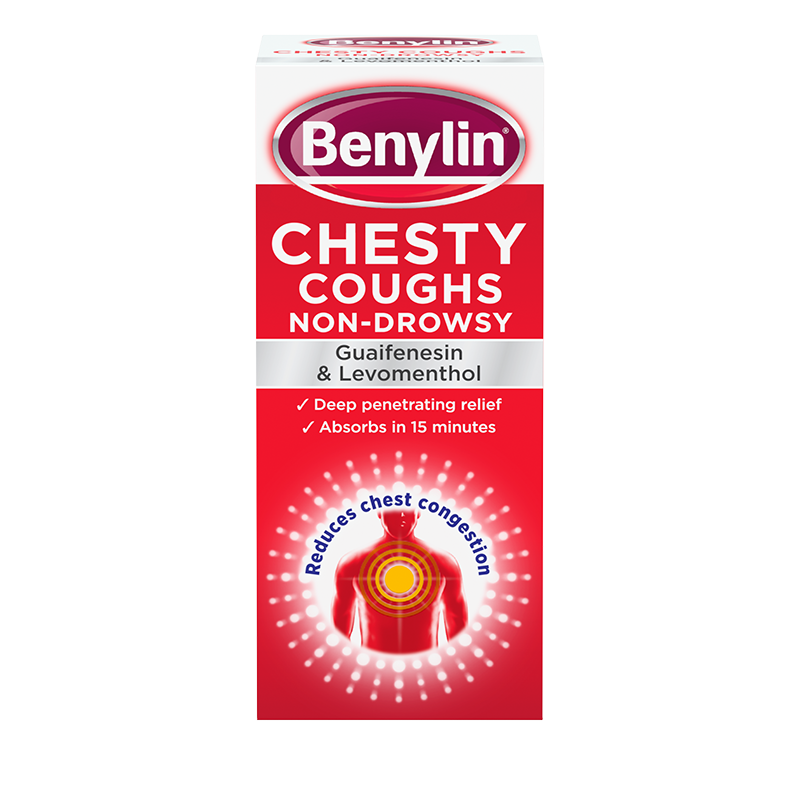 Benylin® Chesty Coughs Non-Drowsy 150ml - front shot