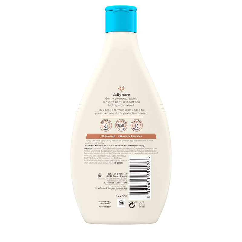 Aveeno® Daily Care Gentle Bath & Wash 400ml - back