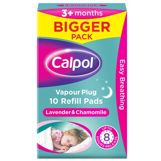 Calpol® Vapour Plug Refill Pads Lavender & Chamomile 10s - front shot