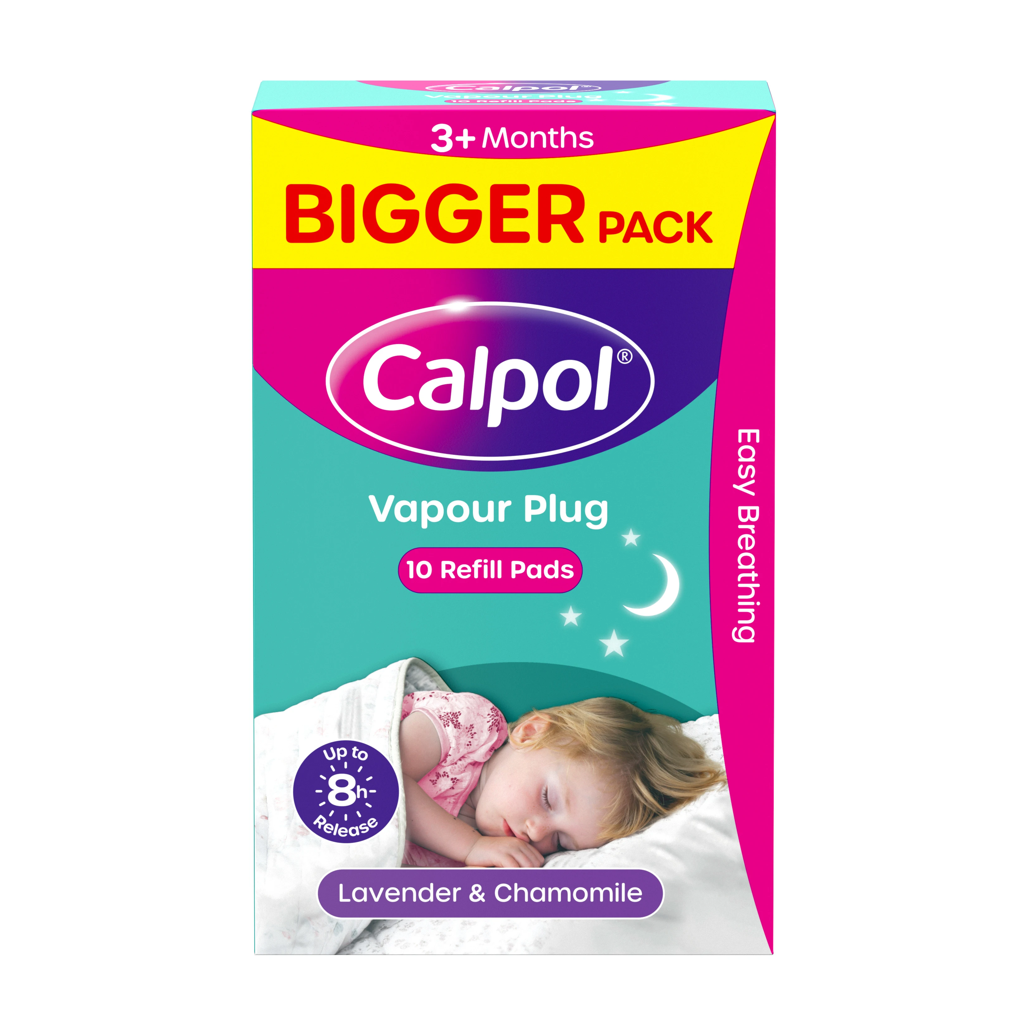 Calpol® Vapour Plug Refill Pads Lavender & Chamomile 10s - front shot