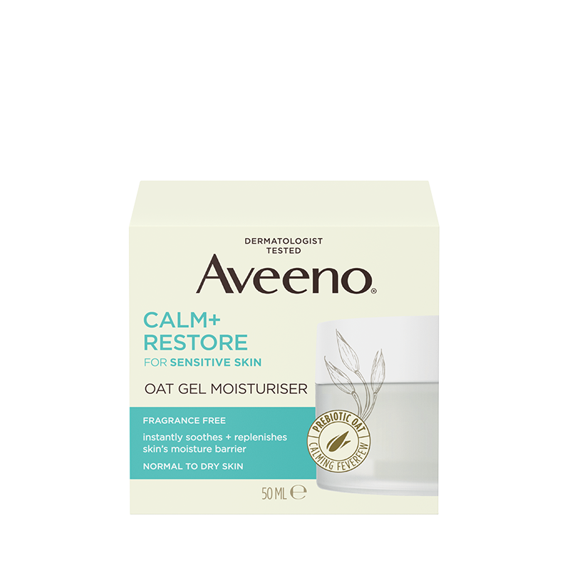 Aveeno® Calm & Restore Oat Gel Moisturiser 50ml - front shot