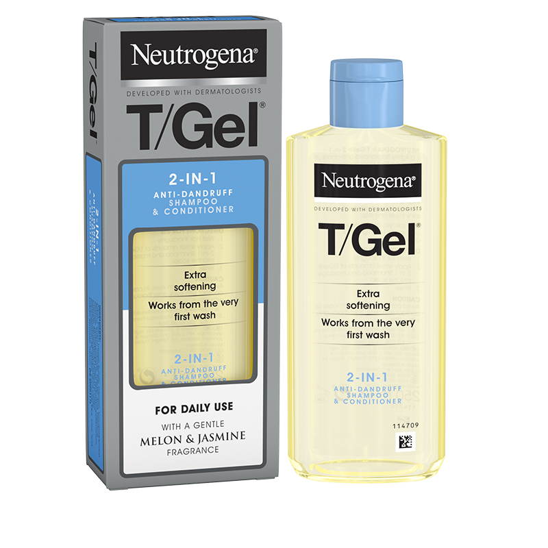 NEUTROGENA T/Gel® 2 in 1 Shampoo Plus Conditioner 250ml - out of pack shot