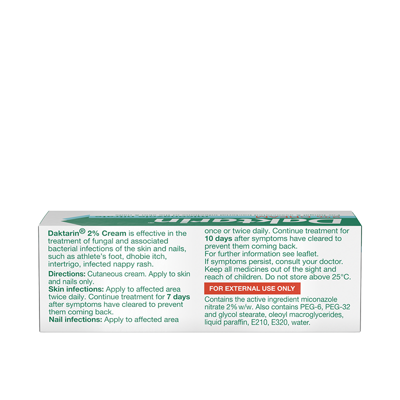 Daktarin® 2% Cream 15g - back shot
