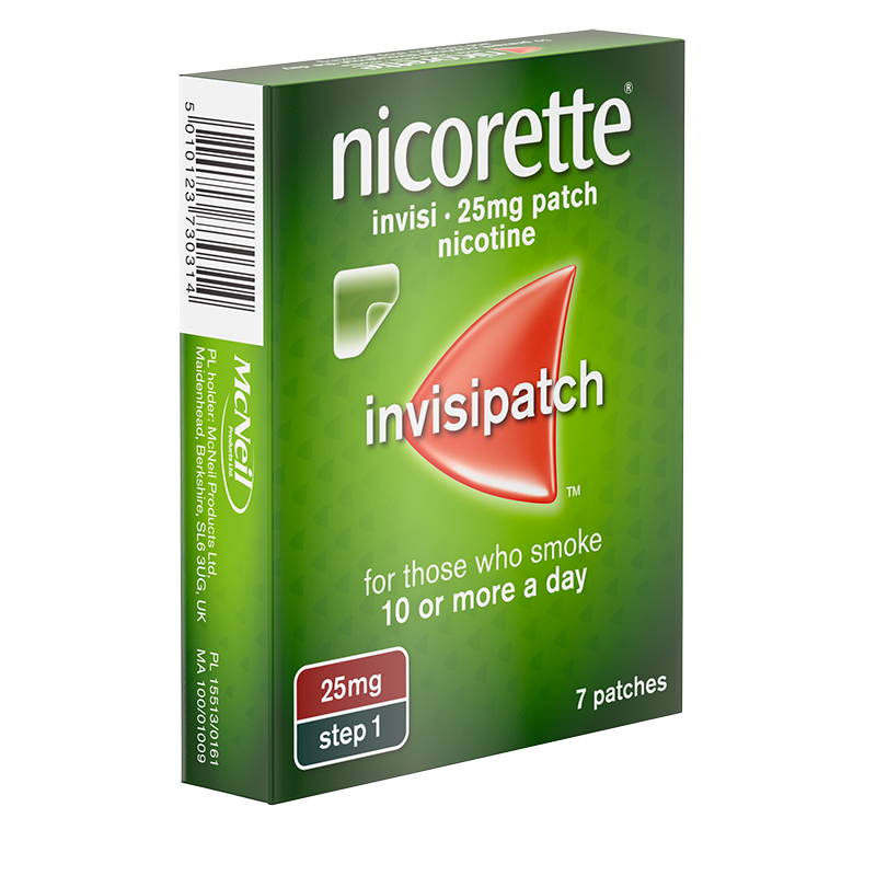 NICORETTE® Invisi 25mg Patch 7s  - Front side