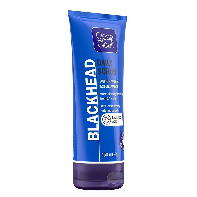 CLEAN & CLEAR® Blackhead Clearing Daily Scrub 150ml - angle shot
