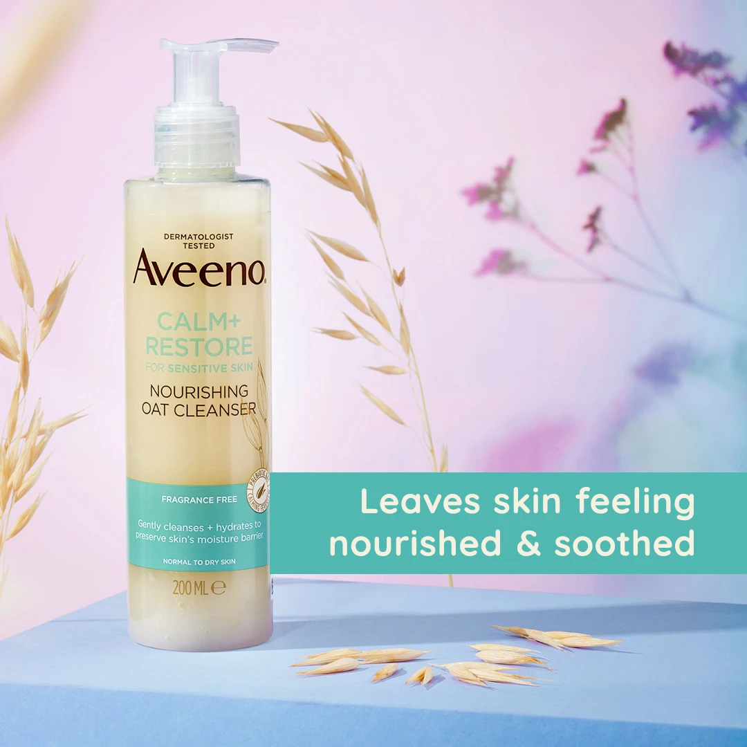 Aveeno Face CALM+RESTORE® Nourishing Oat Cleanser 200ml 