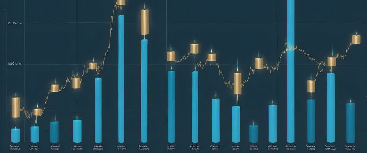 An image depicting the historical price movements of gold over the past 10 years.