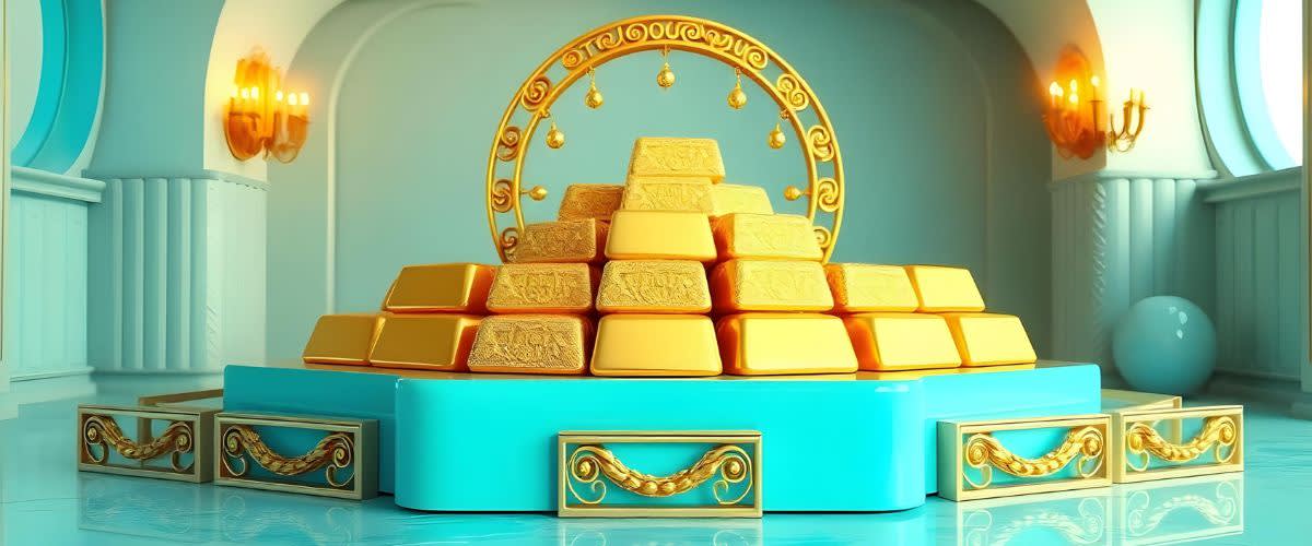 How to trade gold online: Golden bars displayed, depicting investment opportunities.