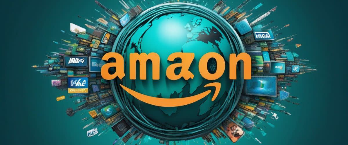 FAANG: Il logo di Amazon fa un salto in avanti per le aziende FAANG.