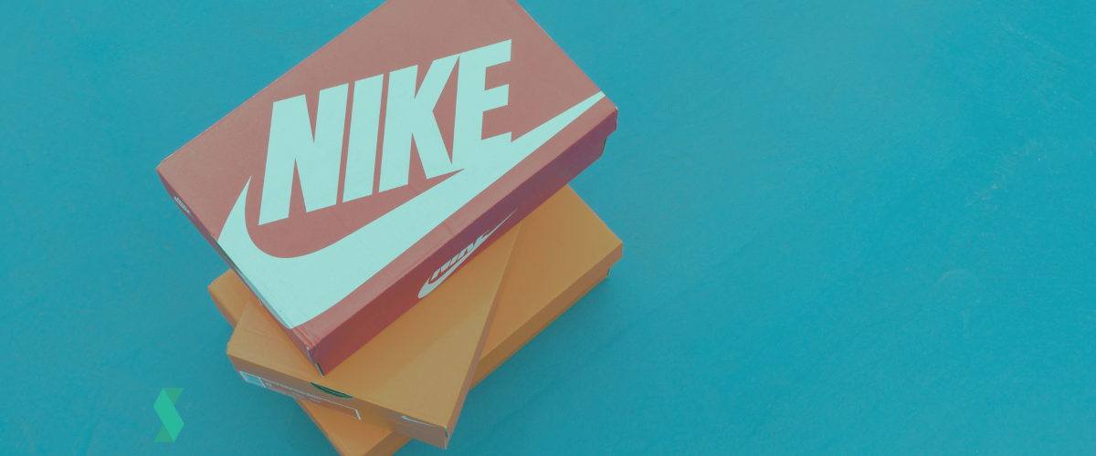 Nike box of shoes on court,Nike,Inc. is an American multinational corporation that designs, develops, manufactures and sells footwear and other items