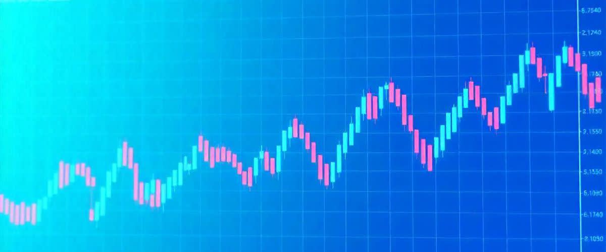 Rautenmuster im Candlestick-Chart im Handel.