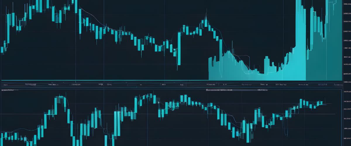 Morning star candlestick. Picture of a chart.