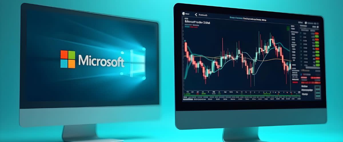 Microsoft stock forecast: Microsoft stock chart na nagpapakita ng mga kasalukuyang trend.