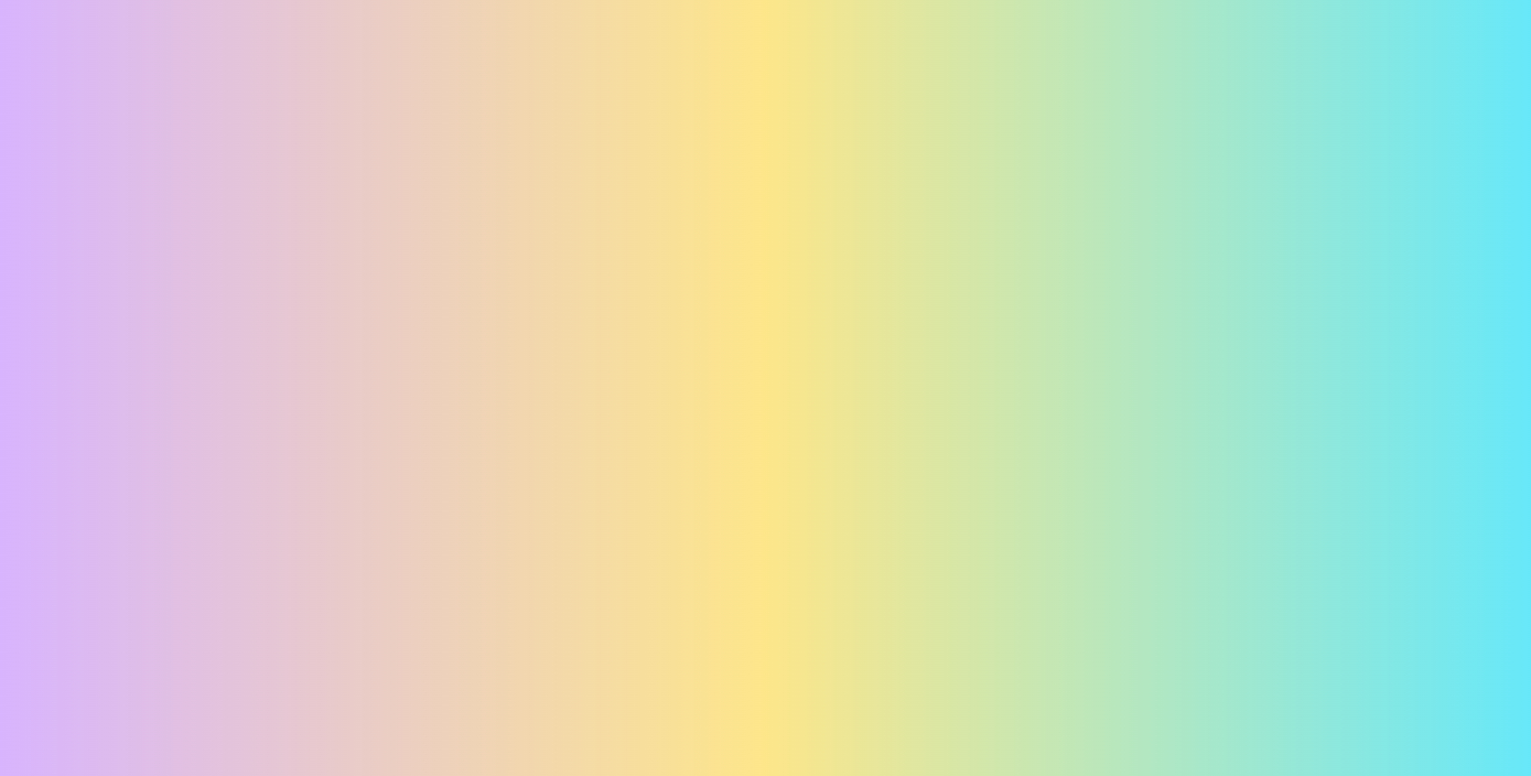 Pastel Cotton Candy, a cold and muted rainbow that reminds of different flavours of cotton candy