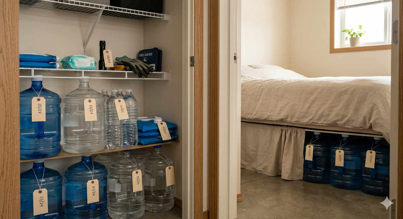 Emergency Water Storage for Apartments: How Much to Keep and Where to Put It
