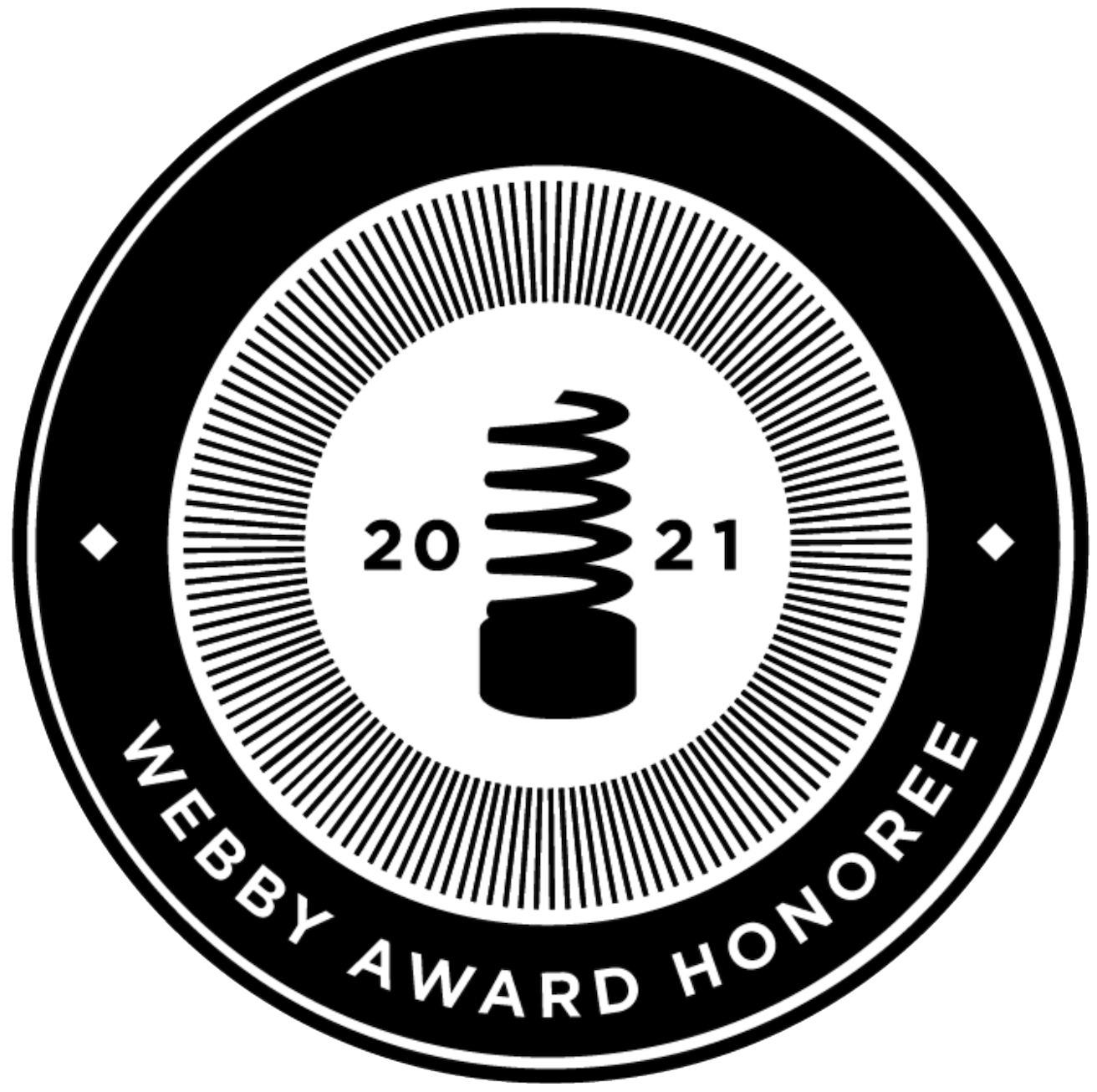 2021 Webby Award Honoree Badge 