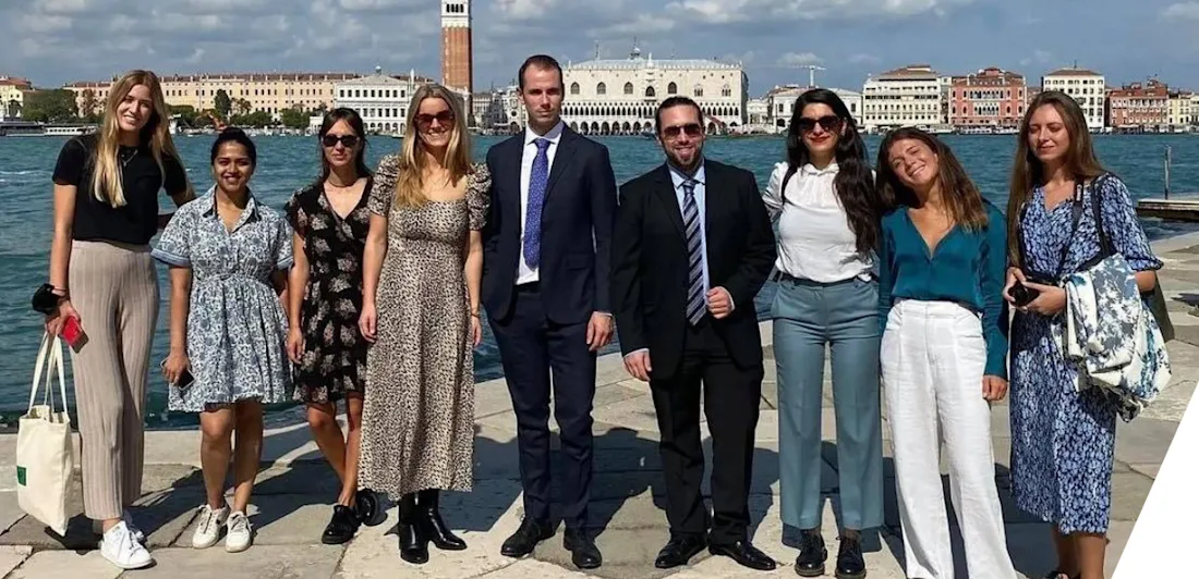 The ambassadors lined up for a photo