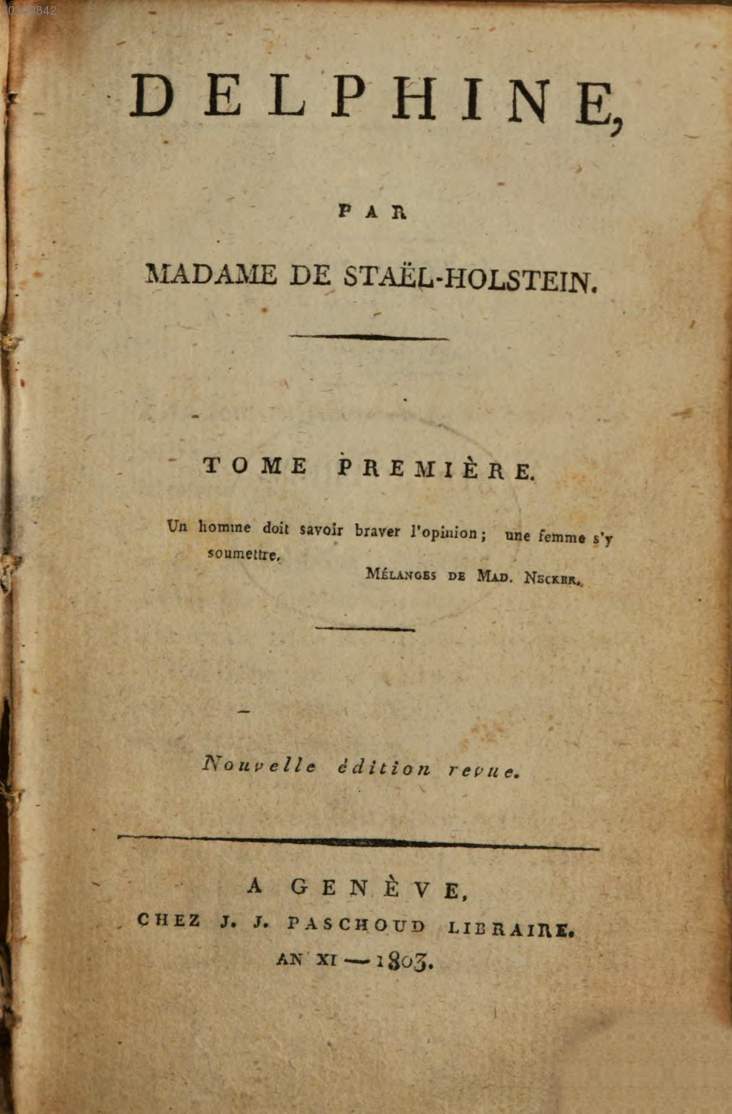 Madame de Staël | Europeana