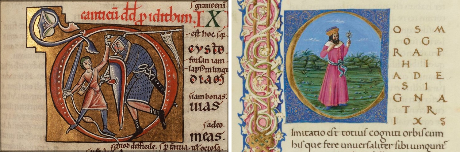 medieval illuminations letter c