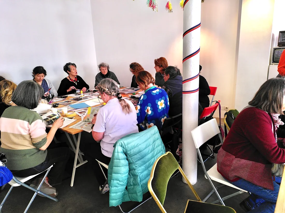 A collage making workshop