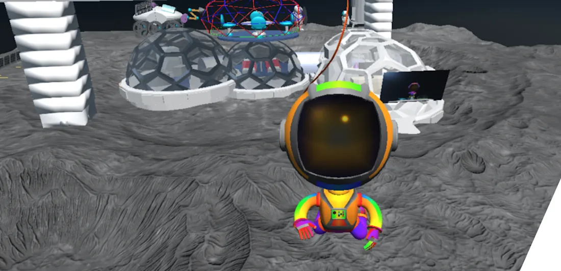 The 'Living on my Moon' project in Mozilla hubs