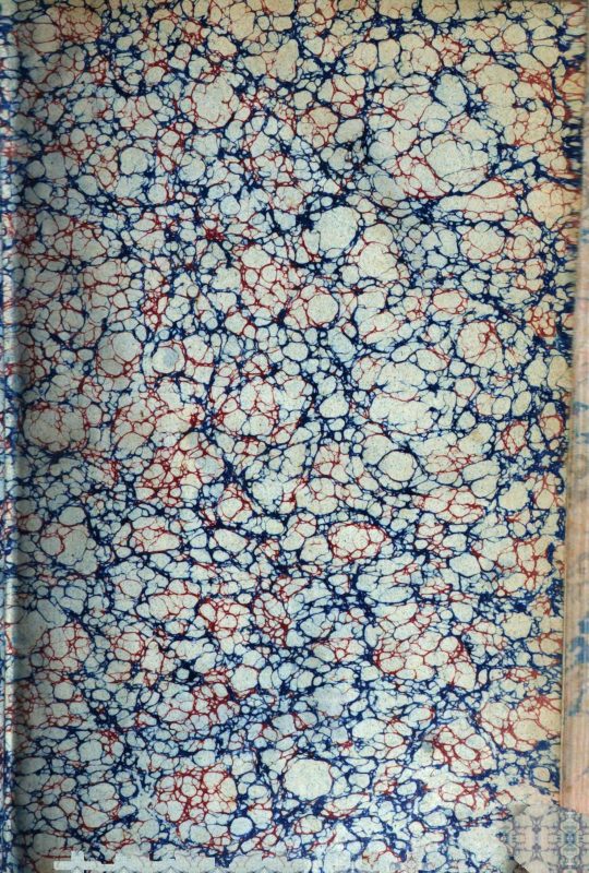 blue and red marbled pattern