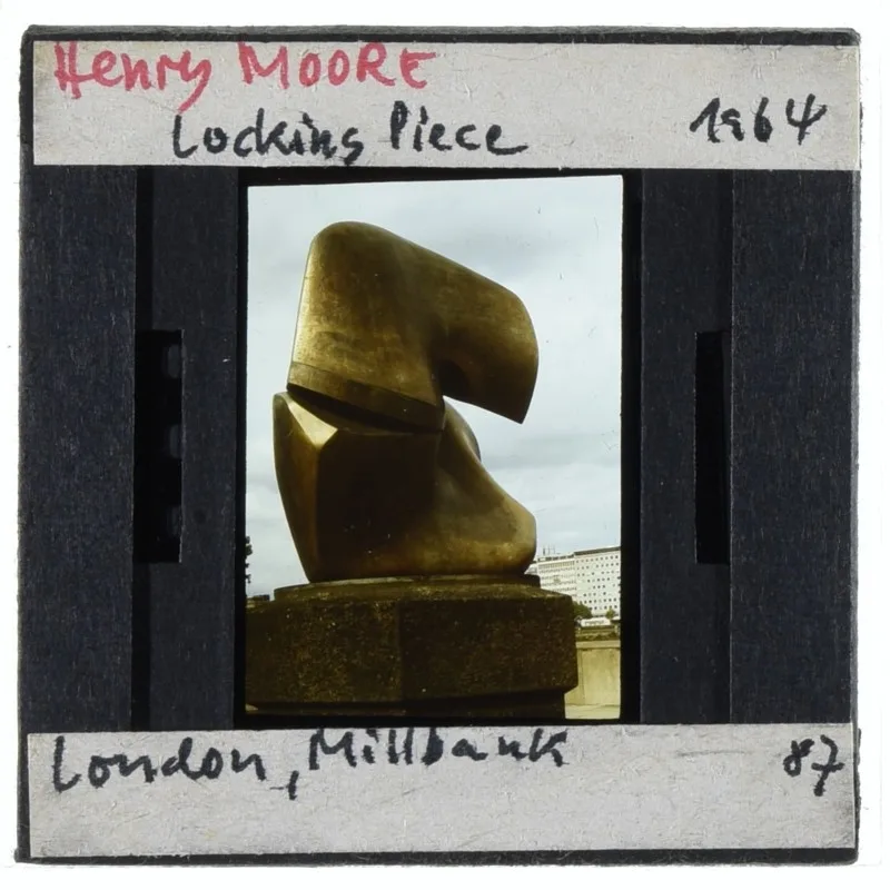 colour photograph slide of an abstract sculpture