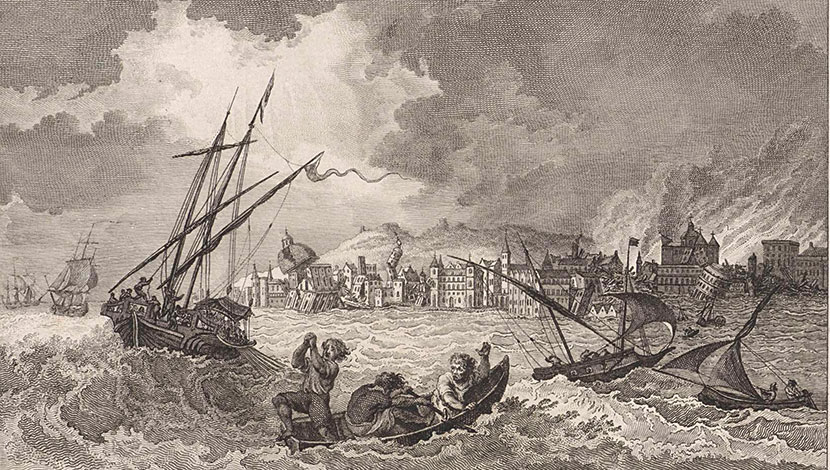 Lisbon earthquake 1755 scale