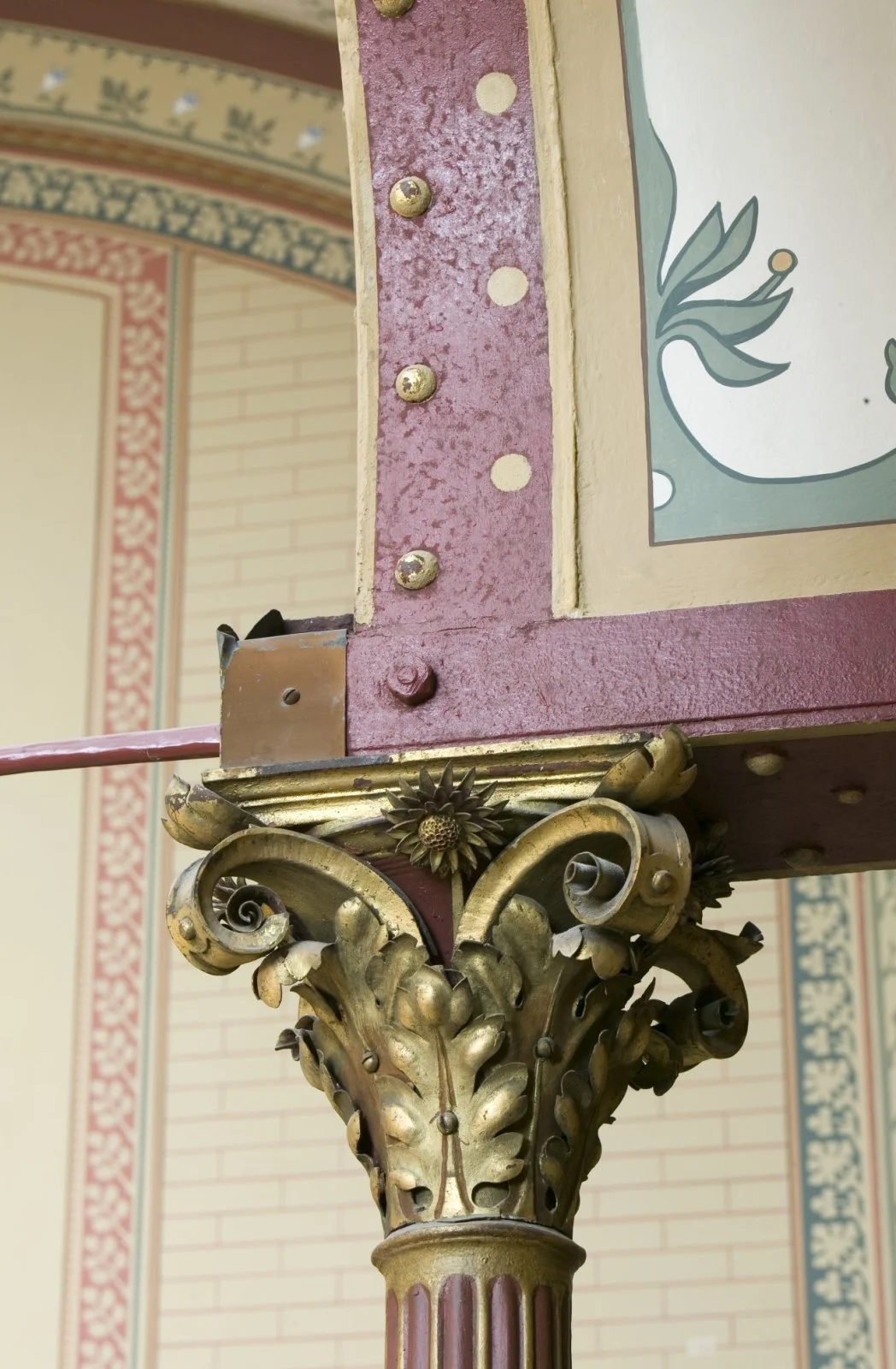 colour photograph, an ornamental element on top of a column