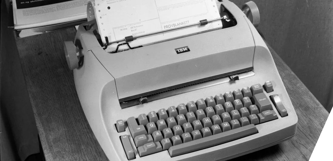 A typewriter