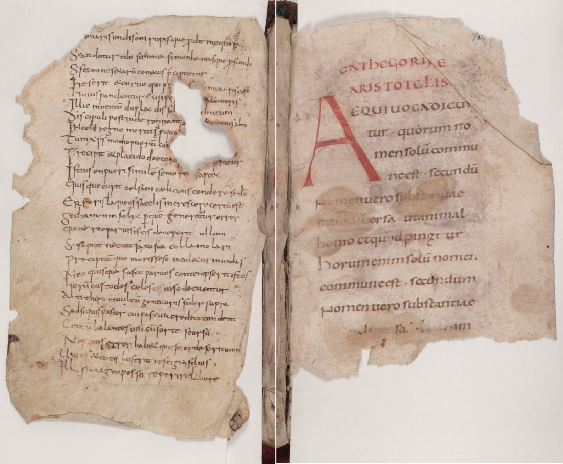 Manuscript from Corbie Abbey containing the Categories of Aristotle
