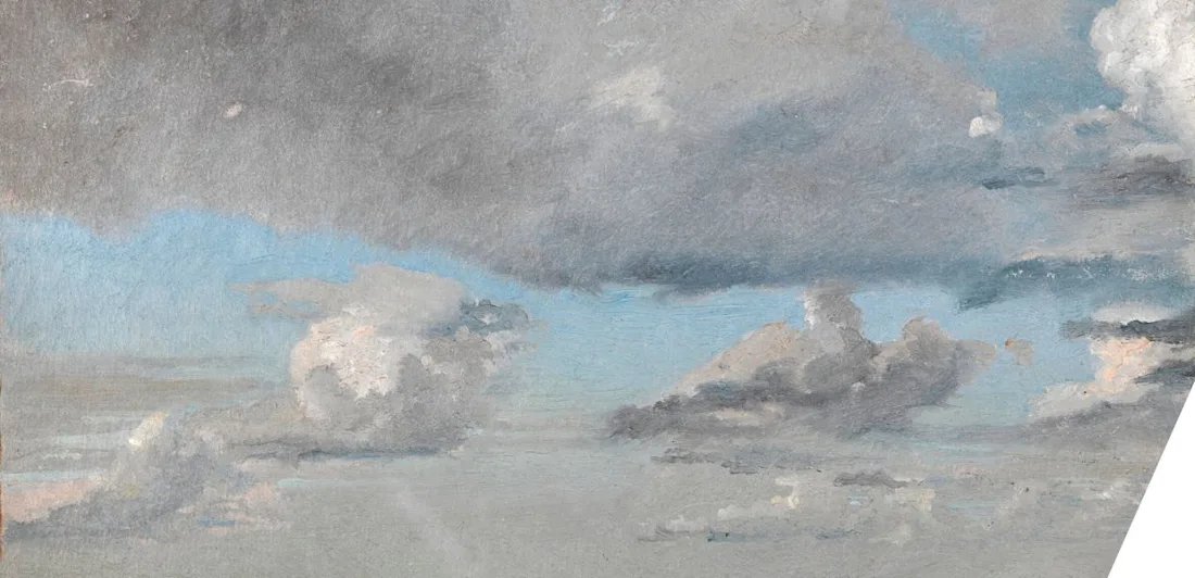 A painting of clouds