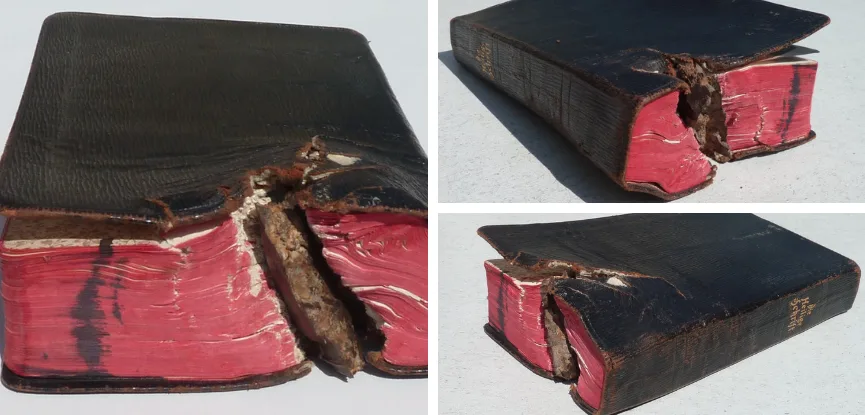A damaged bible