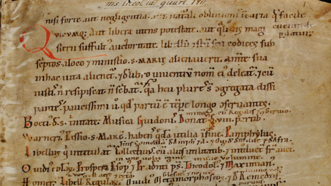 Page of a medieval manuscript