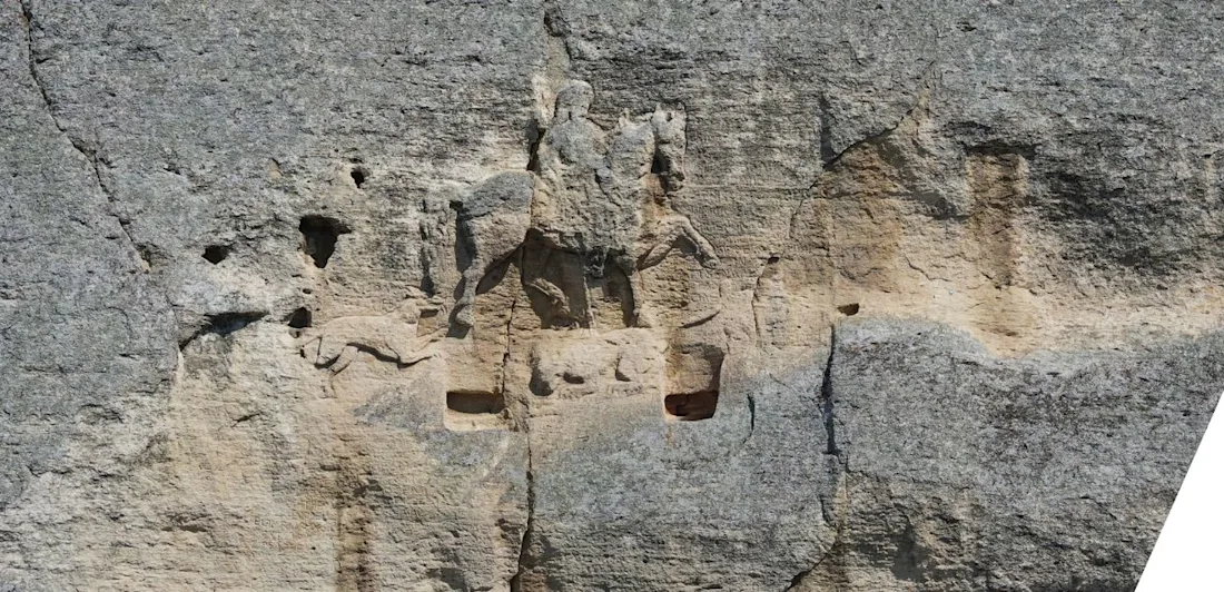 The Madara rider, a knight carved in stone