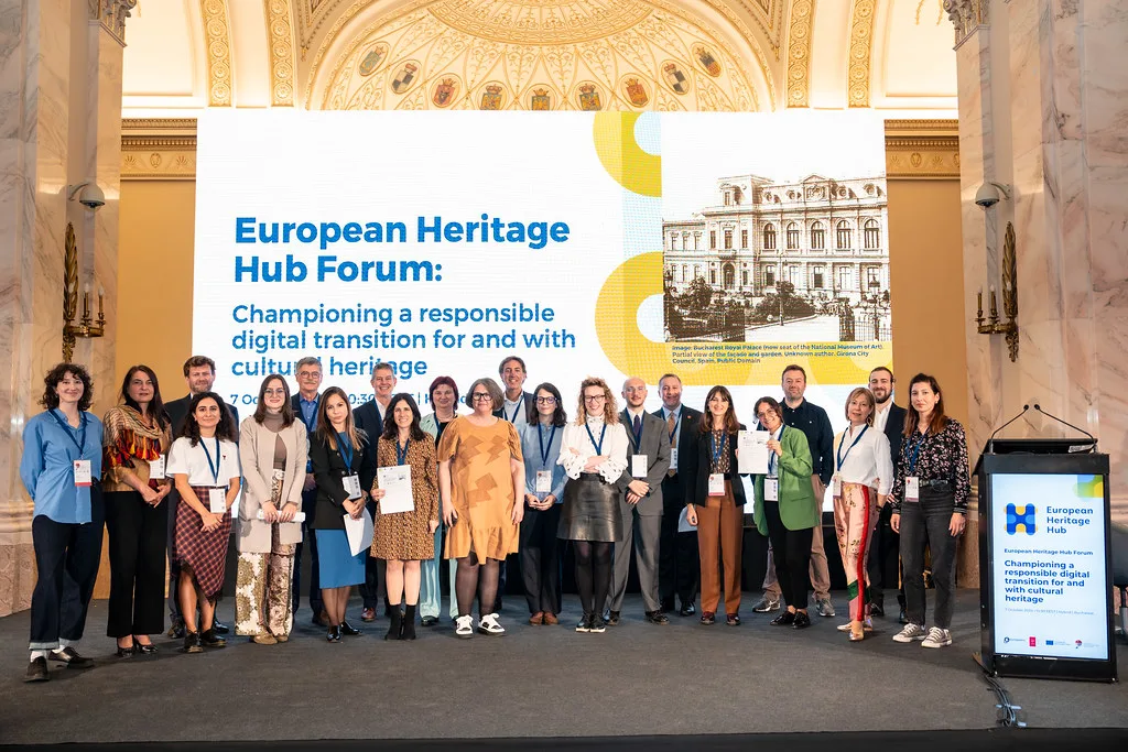 Group photo of the European Heritage Hub team.